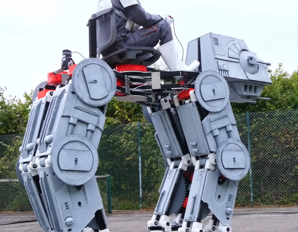 Engineer Creates Fully Functional, Ridable 3D Printed AT-AT Walker Inspired by Star Wars